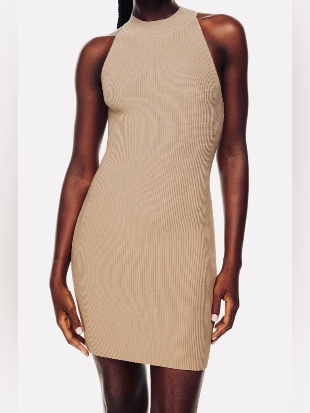 Sincerely Jules Tan Bodycon Mini Dress, Size XL, NWT
